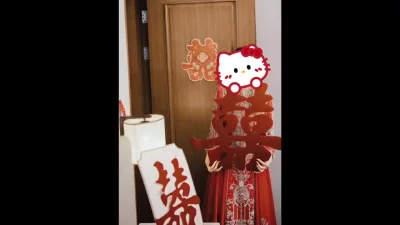原创自拍）你的新娘后入被操到喷水